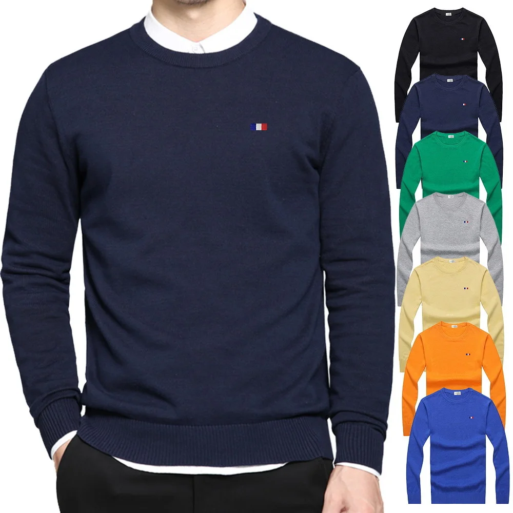 100% Cotton M-3XL New Embroidery- Long Sleeve Mens O-Neck Sweaters Casual Knitted Clothes Fashion Male Knitted Coats PL8507
100% Cotton M-3XL New Embroidery- Long Sleeve Mens O-Neck Sweaters Casual Knitted Clothes Fashion Male Knitted Coats PL8507