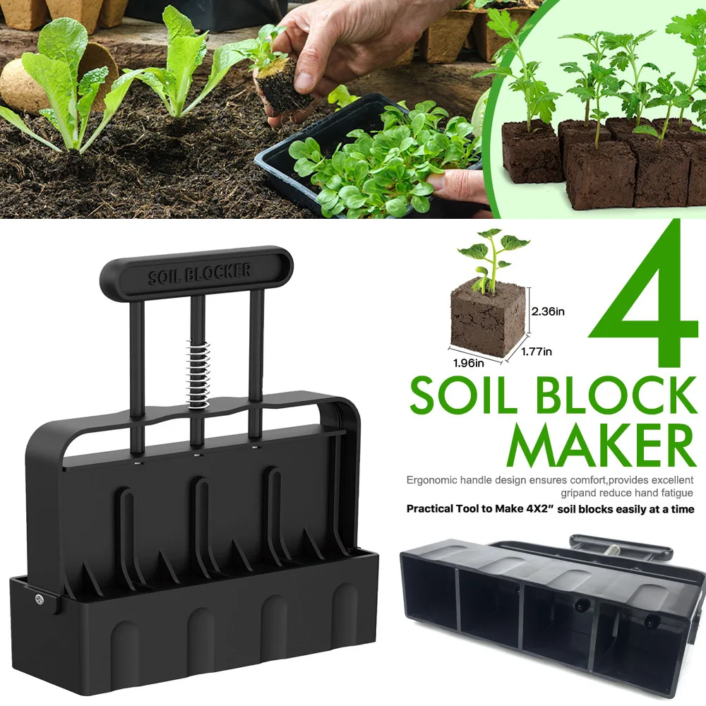 Soil Block Maker Manual Soil Block Model Mold Soil Blocker Planting Tools Gardening Supplies For Seedings Cuttings Greenhouses
Soil Block Maker Manual Soil Block Model Mold Soil Blocker Planting Tools Gardening Supplies For Seedings Cuttings Greenhouses