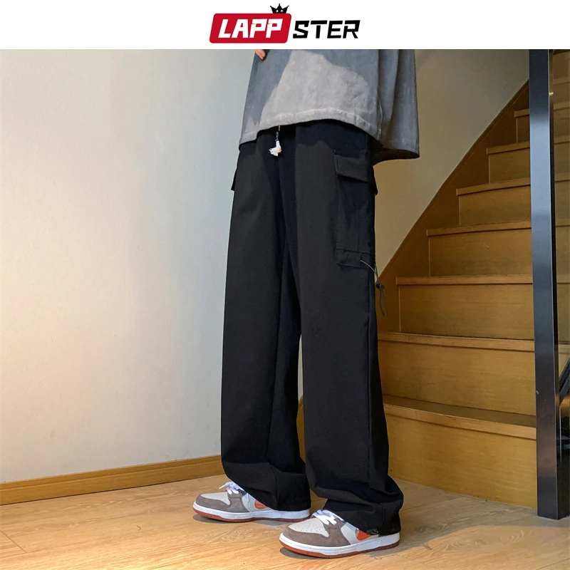 LAPPSTER Y2k Baggy Japanese Streetwear Sweatpants 2023 Spring Wide Leg Cargo Pants Korean Fashion Joggers Black Stacked Pants
LAPPSTER Y2k Baggy Japanese Streetwear Sweatpants 2023 Spring Wide Leg Cargo Pants Korean Fashion Joggers Black Stacked Pants