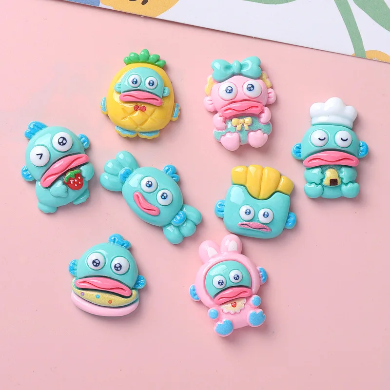 100 шт. волнистые кавайные Мультяшные рыбки Sanrio серии Kawaii для творчества, аксессуары для украшения
100 шт. волнистые кавайные Мультяшные рыбки Sanrio серии Kawaii для творчества, аксессуары для украшения