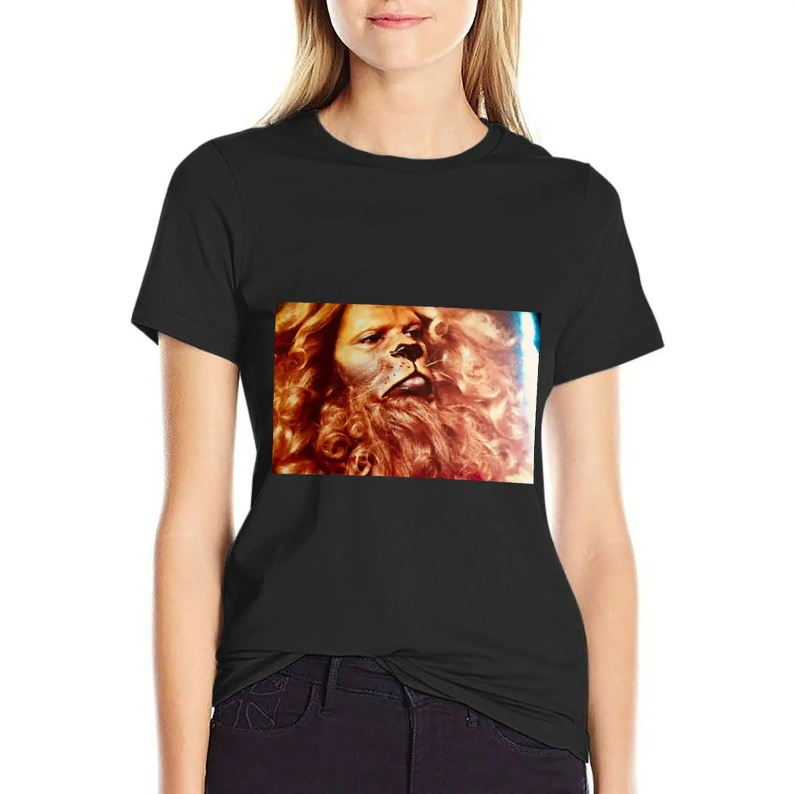 The Cowardly Lion on The Wiz T-Shirt animal print sweat cute t-shirts for Women 
The Cowardly Lion on The Wiz T-Shirt animal print sweat cute t-shirts for Women