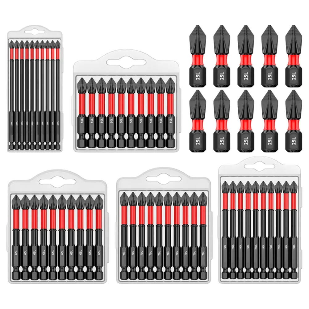 10 Pcs Magnetic Batch Head Screwdriver Bit Set PH2 Cross Screwdriver Anti-Slip Batch Head Impact Driver Drill Bits Hand Tools
10 Pcs Magnetic Batch Head Screwdriver Bit Set PH2 Cross Screwdriver Anti-Slip Batch Head Impact Driver Drill Bits Hand Tools