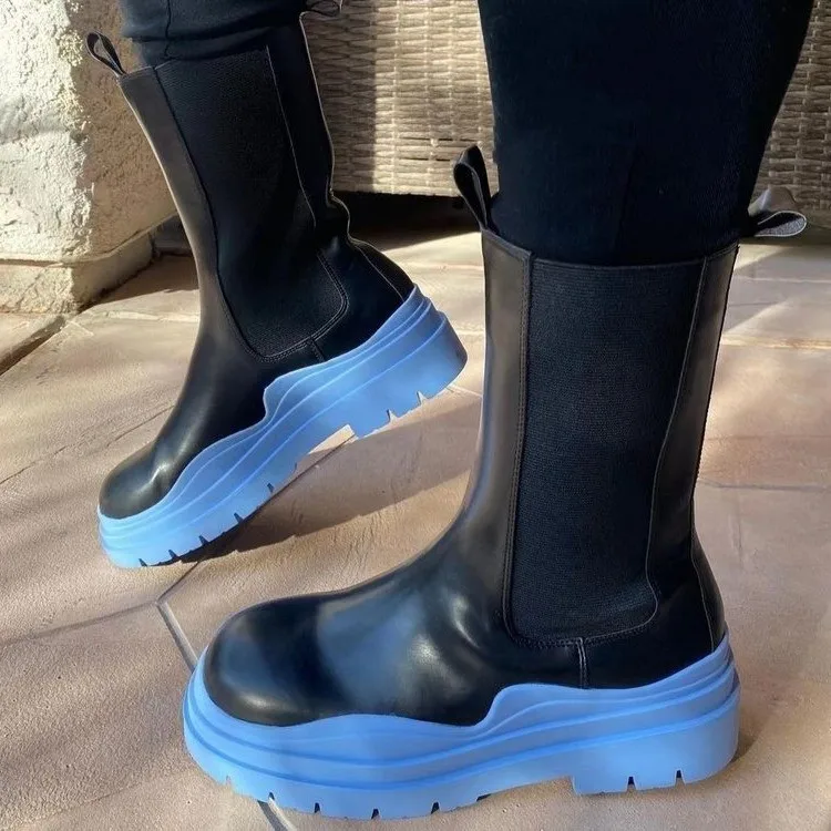 Thick Sole Wedge Heel Chelsea Boots Net Red Chimney Boots Stretch Cloth Black Platform Boots Large Size Fashion Winter Boots
Thick Sole Wedge Heel Chelsea Boots Net Red Chimney Boots Stretch Cloth Black Platform Boots Large Size Fashion Winter Boots