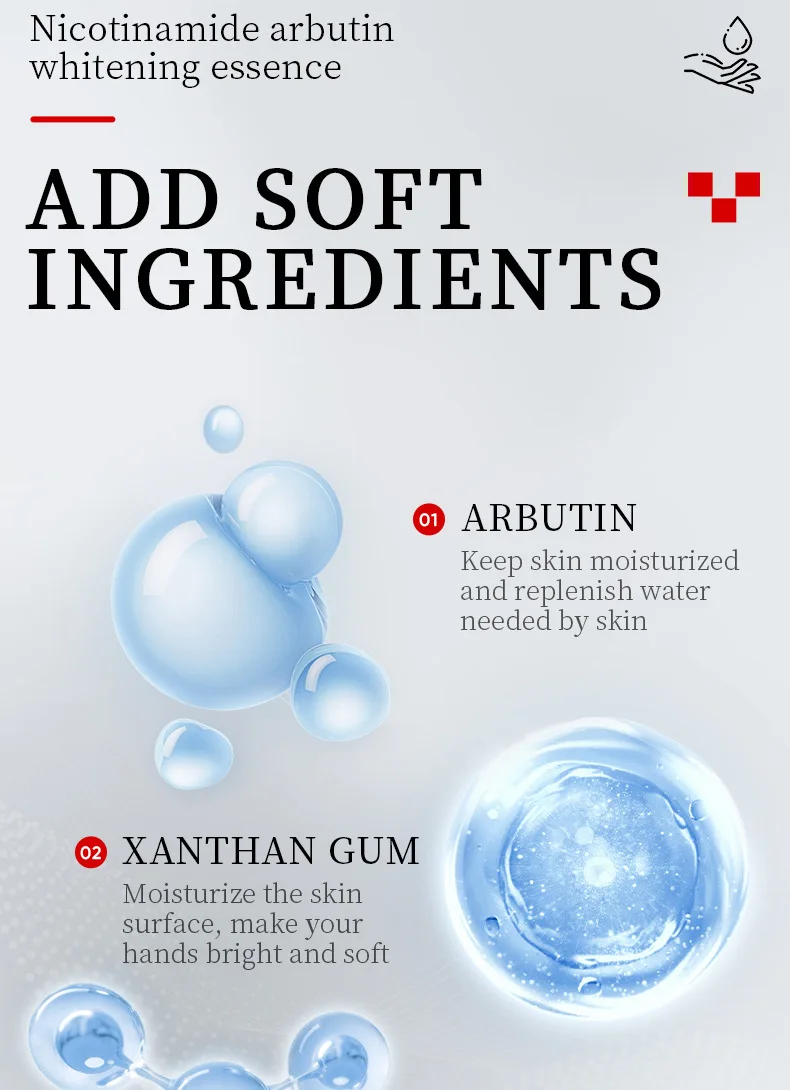 Moisturzing Nicotinamide Arbutin Hand Cream Dry Skin Care Cuticle Oil Whitening Cream Non-Greasy Anti-Aging Natural Hand Cream 10 S5a5bf691458448e7a0620e1f8ca64cf3C