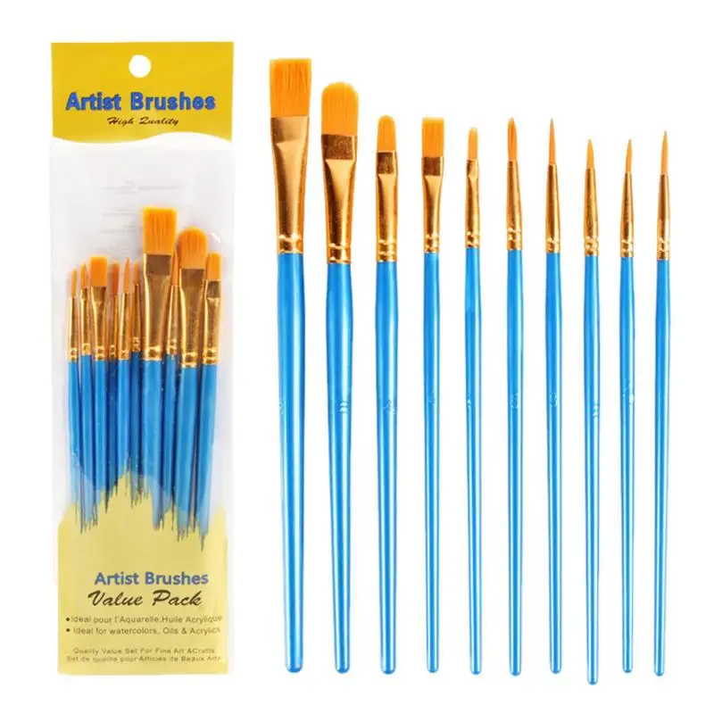 Acrylic Paint Brushes 10pcs Watercolor Acrylic Painting Paint Brush Set Versatile And Flexible Artist Paint Brushes For
Acrylic Paint Brushes 10pcs Watercolor Acrylic Painting Paint Brush Set Versatile And Flexible Artist Paint Brushes For