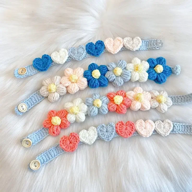 Pet Handmade Woven Collar Love Flower Collar Necklace for Cat Dog Cute Jewelry Decorative Pet Collar Pets Acessorios
Pet Handmade Woven Collar Love Flower Collar Necklace for Cat Dog Cute Jewelry Decorative Pet Collar Pets Acessorios