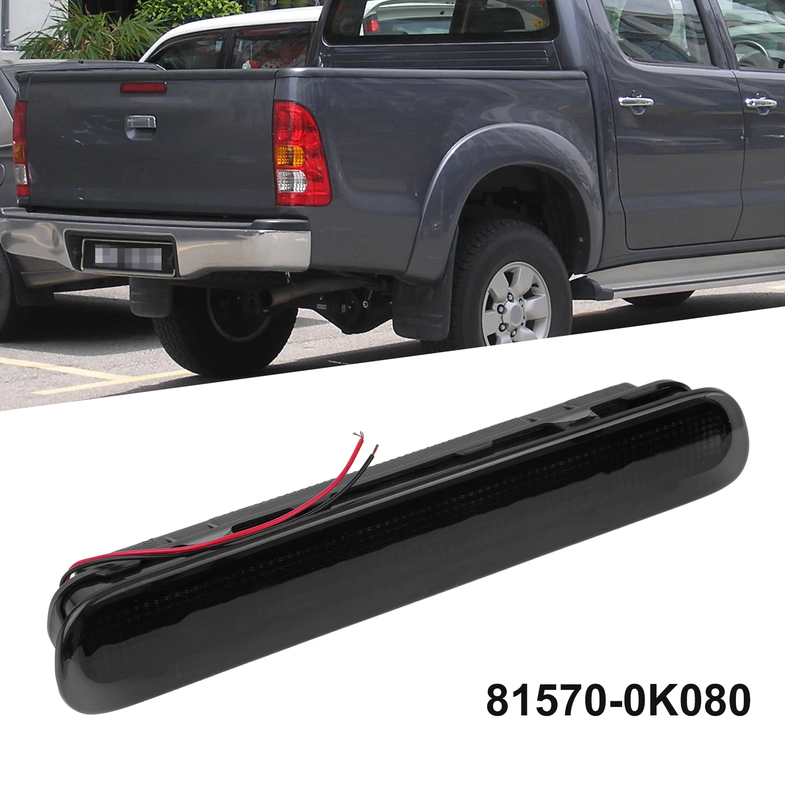 1PCS Car Third Brake Light Fits For Toyota Vigo 2005-2014 12V LED Third Brake Light Replacement Part Number 81570-0K080
1PCS Car Third Brake Light Fits For Toyota Vigo 2005-2014 12V LED Third Brake Light Replacement Part Number 81570-0K080