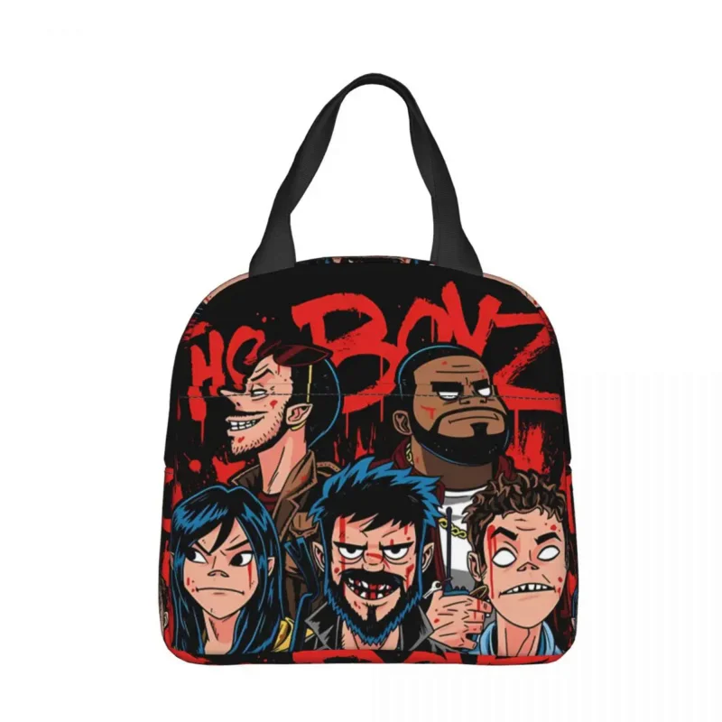 Scared Black Wall Insulated lunch bag Band Gorillaz Women Kids Cooler Bag Thermal Portable Lunch Box Ice Pack Tote
Scared Black Wall Insulated lunch bag Band Gorillaz Women Kids Cooler Bag Thermal Portable Lunch Box Ice Pack Tote