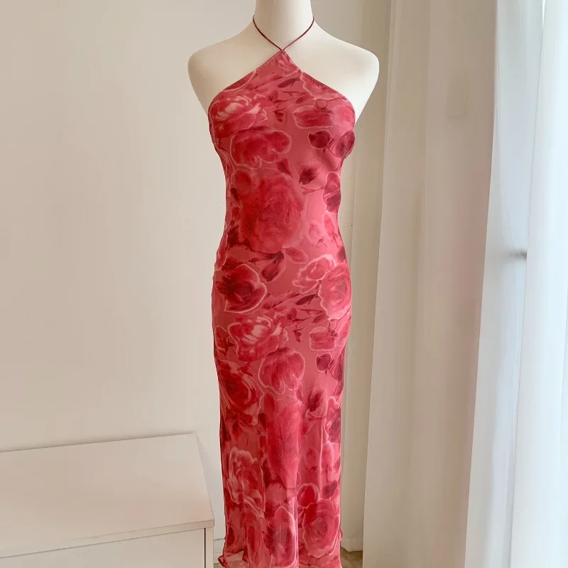 Women's Sleeveless Backless Halter Mini Dress, Neck-mounted, Red, Sexy, Latest, 2023
Women's Sleeveless Backless Halter Mini Dress, Neck-mounted, Red, Sexy, Latest, 2023