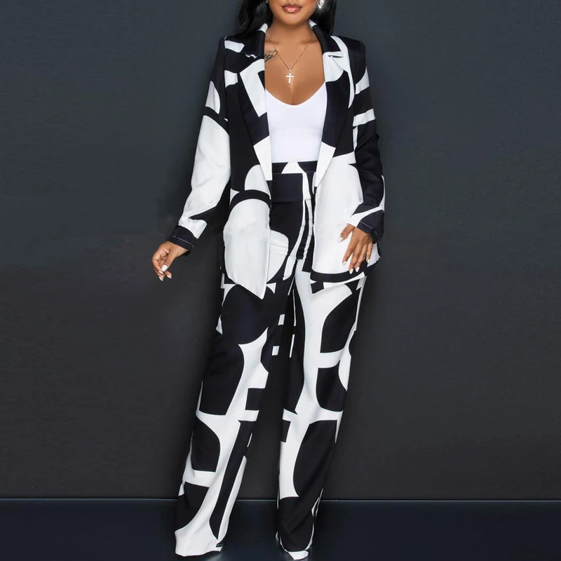 Commuter Lady Elegant Blazer Outfits Autumn Lapel Neck Lace-up Cardigan and Suit Pants Women Sets Winter Long Sleeve Two-pieces
Commuter Lady Elegant Blazer Outfits Autumn Lapel Neck Lace-up Cardigan and Suit Pants Women Sets Winter Long Sleeve Two-pieces