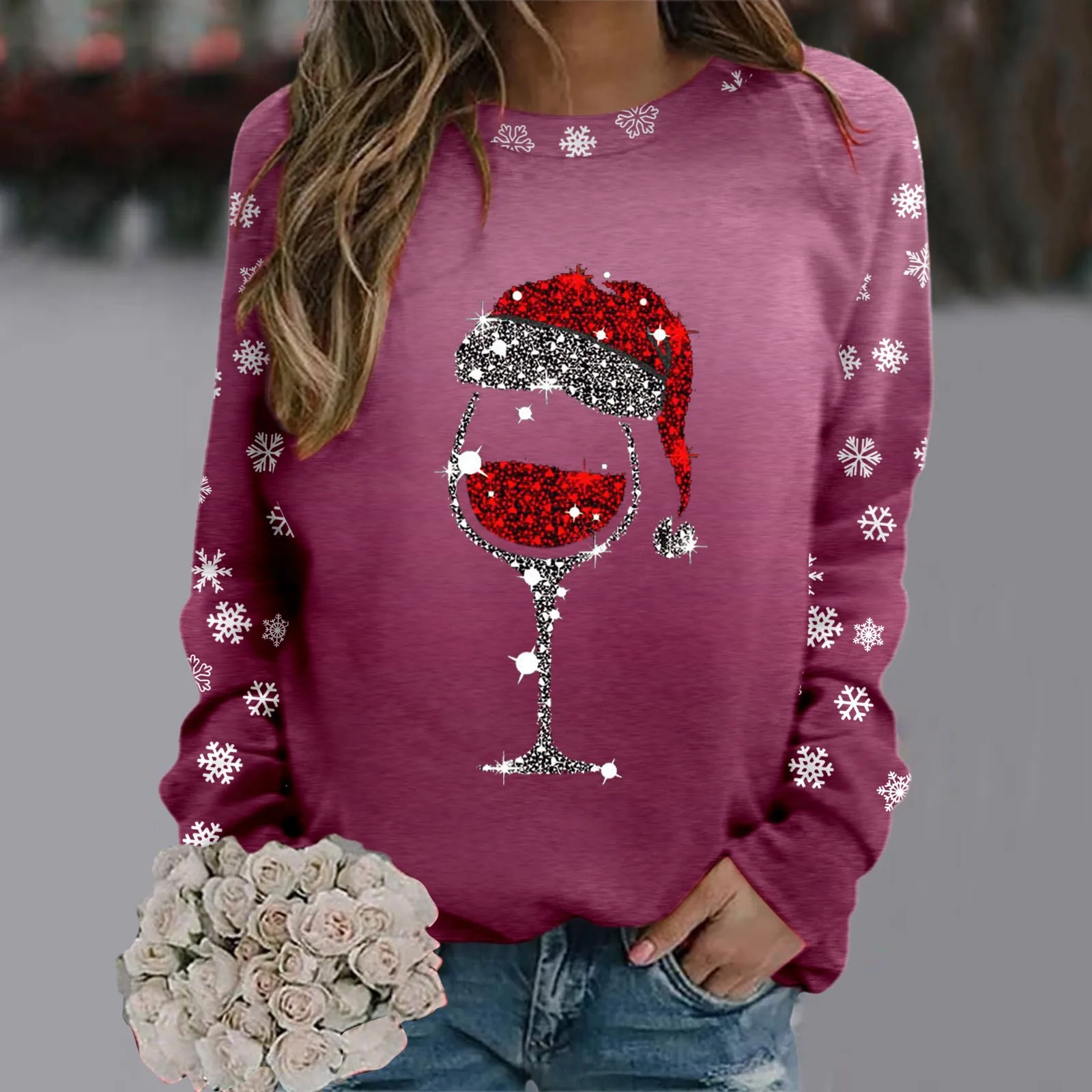 Womens Fashion Merry Christmas Print O Neck Sweatshirt Round Neck Fit Pullover Tops Casual Long Sleeve 2t Zip up Hoodie Girl
Womens Fashion Merry Christmas Print O Neck Sweatshirt Round Neck Fit Pullover Tops Casual Long Sleeve 2t Zip up Hoodie Girl