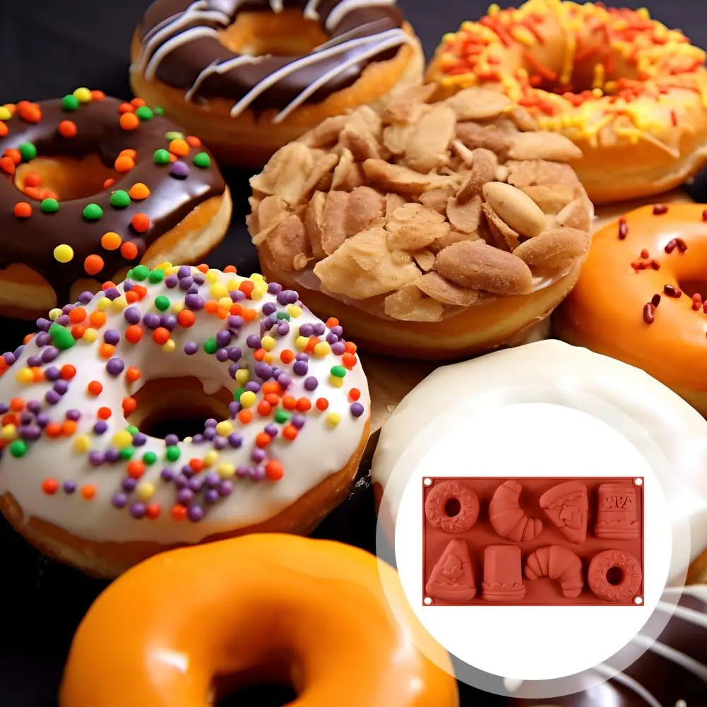 Flexible Cake Pan Flexible Non-stick Silicone Doughnut Baking Mold for Home Bakery Kitchen Reusable Food-grade Cake Mold
Flexible Cake Pan Flexible Non-stick Silicone Doughnut Baking Mold for Home Bakery Kitchen Reusable Food-grade Cake Mold