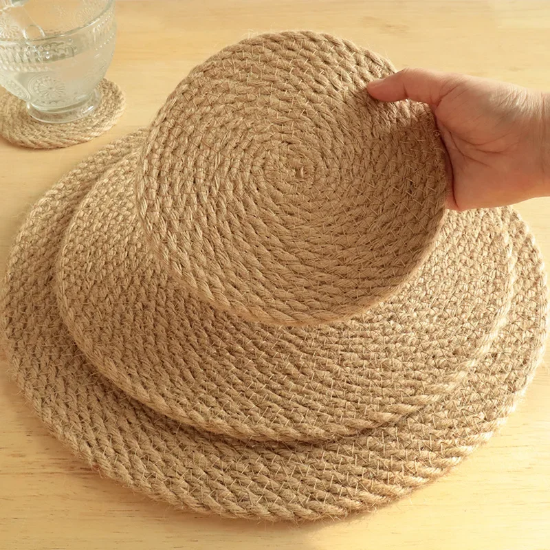 Linen Trivets for Hot Dishes,Woven Round Place Mats,Heat Resistant Holders,Kitchen Pads,Coutertops,Pots Pans,Dining Table,5 PCs
Linen Trivets for Hot Dishes,Woven Round Place Mats,Heat Resistant Holders,Kitchen Pads,Coutertops,Pots Pans,Dining Table,5 PCs