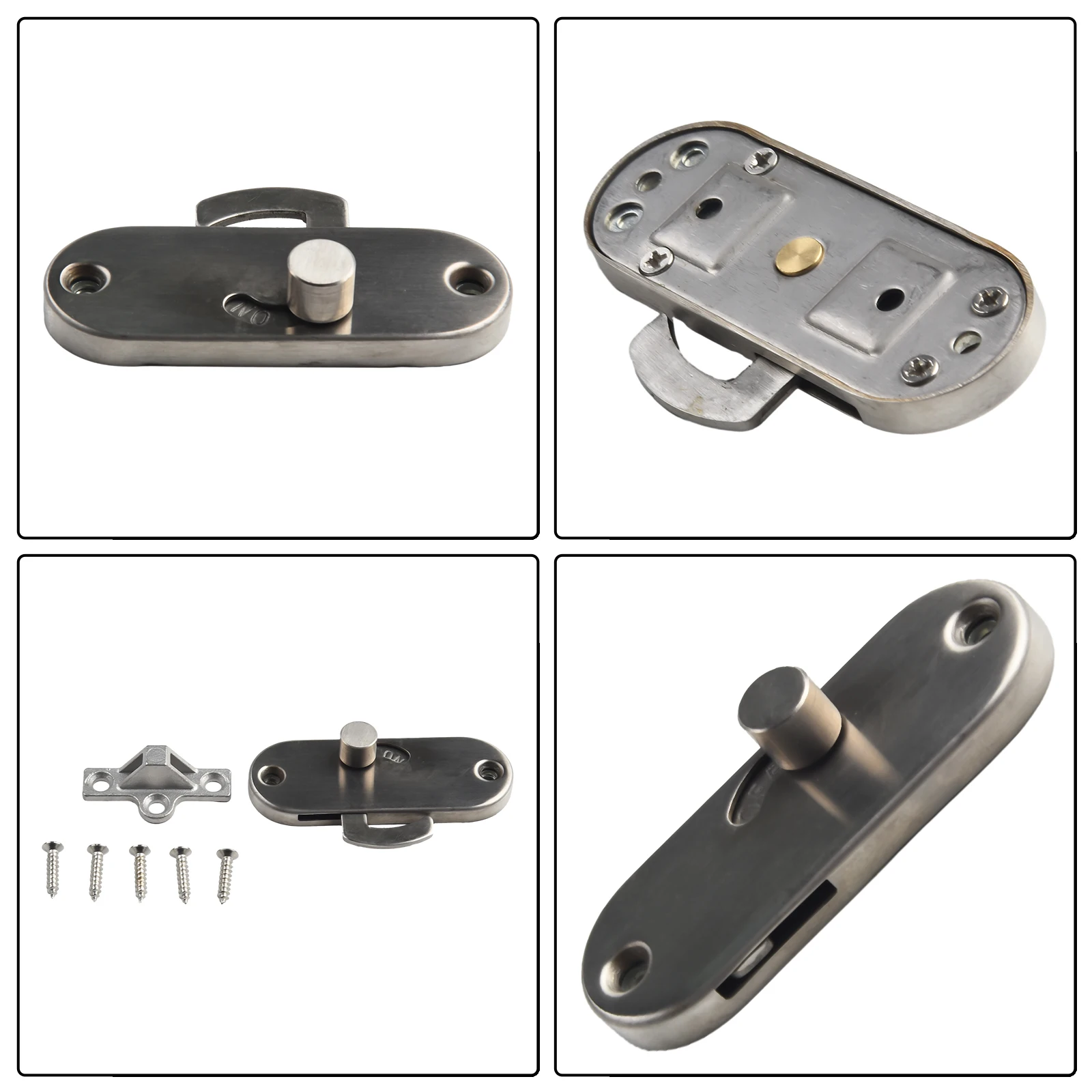 Sliding Door Lock 90 Degree Moving Door Right Angle Buckle Privacy Lock Stainless Steel Lock With Screw Home Hardware
Sliding Door Lock 90 Degree Moving Door Right Angle Buckle Privacy Lock Stainless Steel Lock With Screw Home Hardware