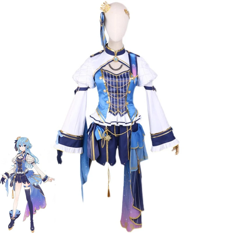 Vtuber Hoshimachi Suisei Cosplay Costumes Cute Dancing Dress Idol Cosplay Suit Halloween Carnival Uniforms Custom Made
Vtuber Hoshimachi Suisei Cosplay Costumes Cute Dancing Dress Idol Cosplay Suit Halloween Carnival Uniforms Custom Made