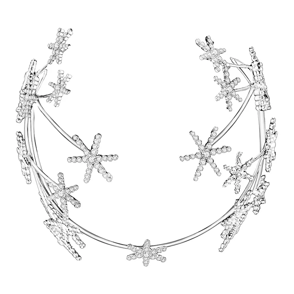 European and American Bridal Star Crown Miss Wedding Hair Accessories Tiara with Stars Alloy Crystal
European and American Bridal Star Crown Miss Wedding Hair Accessories Tiara with Stars Alloy Crystal