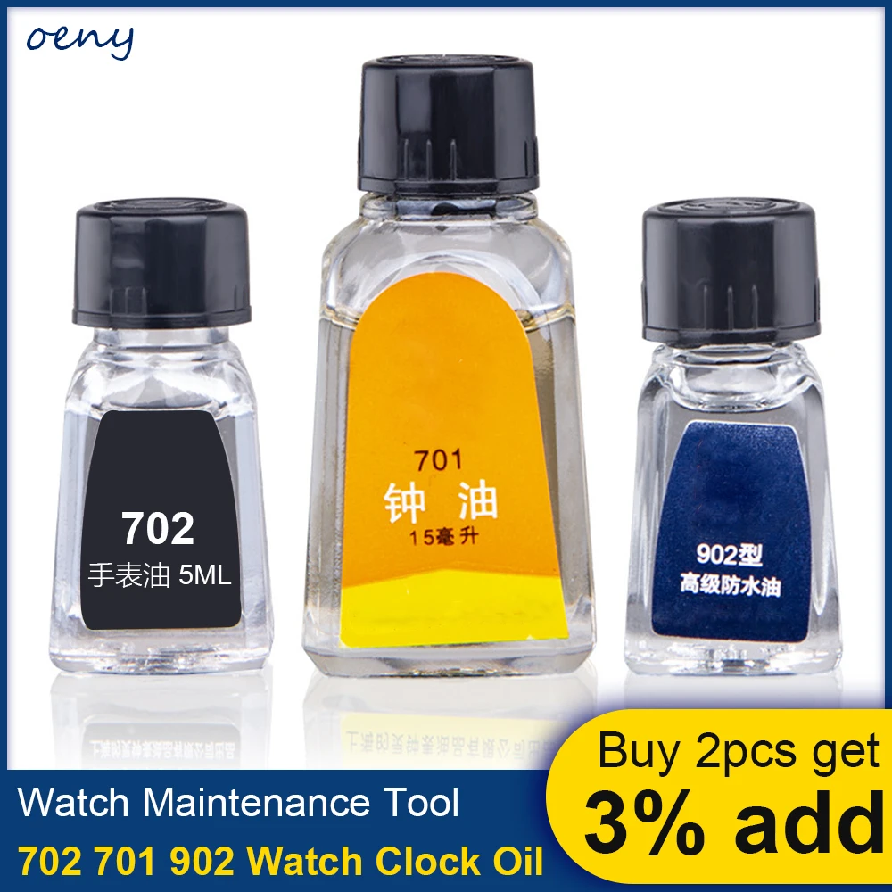 Watch Oil Professional 702 701 902 Watch Clock Oil Lubricant Waterproof Synthetic Oil Maintenance Watchmaker Tool Repair Tools
Watch Oil Professional 702 701 902 Watch Clock Oil Lubricant Waterproof Synthetic Oil Maintenance Watchmaker Tool Repair Tools