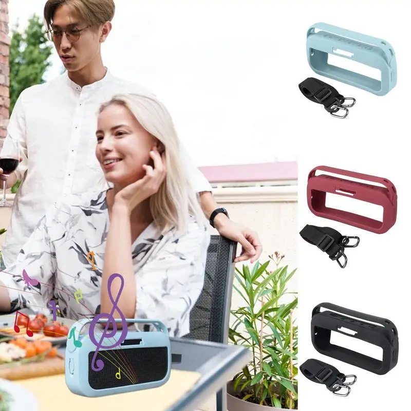 Speaker Case Silicone Shockproof Protective Cover Anti-Slip Speaker Protection Sleeve Travel Carrying Case with Shoulder Strap
Speaker Case Silicone Shockproof Protective Cover Anti-Slip Speaker Protection Sleeve Travel Carrying Case with Shoulder Strap