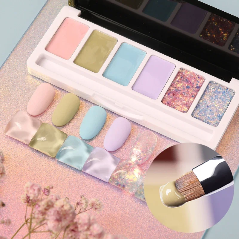 3/6/16Colors Macaron Solid Nail Gel Palette Glitter Pink Blue Mud Painting Gel Set Nail Art Design Semi Permanent UV Gel Varnish
3/6/16Colors Macaron Solid Nail Gel Palette Glitter Pink Blue Mud Painting Gel Set Nail Art Design Semi Permanent UV Gel Varnish