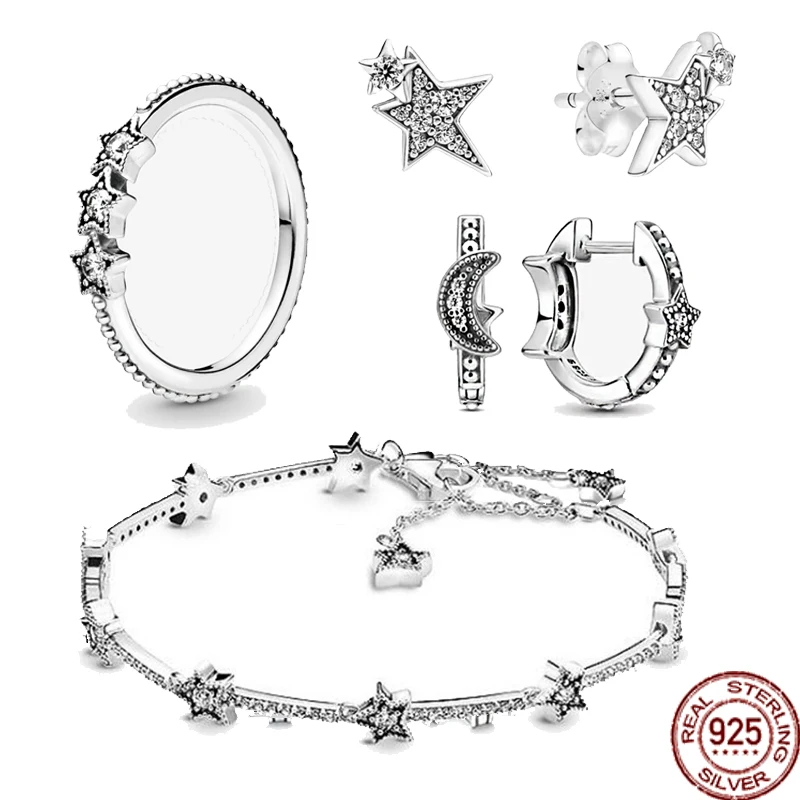 Bestselling 925 sterling silver fashion charm star bracelet star series jewelry fit original exquisite beads DIY women's gifts
Bestselling 925 sterling silver fashion charm star bracelet star series jewelry fit original exquisite beads DIY women's gifts