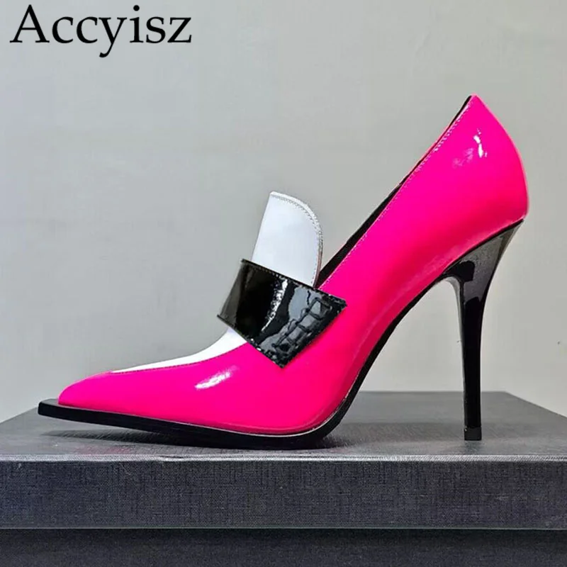 New Genuine Leather Pointed Toe Pumps Women Spring Summer Mixed Color Thin Heel Single Shoes Sexy High Heels Party Dress Shoes
New Genuine Leather Pointed Toe Pumps Women Spring Summer Mixed Color Thin Heel Single Shoes Sexy High Heels Party Dress Shoes