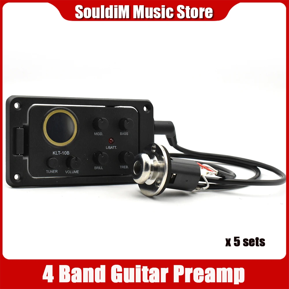 5Pcs 4 Bands Acoustic Guitar Pickup KLT-10B Small Size with Hard Bridge Pickup Piezo Folk Guitar EQ Equalizer Black Wholesale
5Pcs 4 Bands Acoustic Guitar Pickup KLT-10B Small Size with Hard Bridge Pickup Piezo Folk Guitar EQ Equalizer Black Wholesale