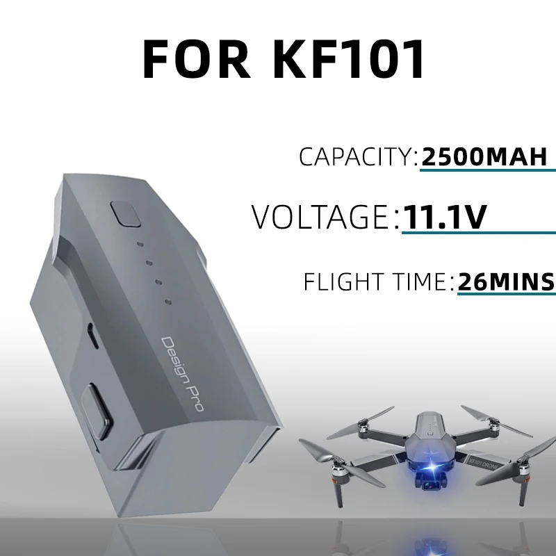 KF101 GPS RC Drone Battery 11.1V 2500mAh For KF101 Pro KF-101 Drone Accessories Helicopter Drone KF101 Max1 Battery Mini
KF101 GPS RC Drone Battery 11.1V 2500mAh For KF101 Pro KF-101 Drone Accessories Helicopter Drone KF101 Max1 Battery Mini
