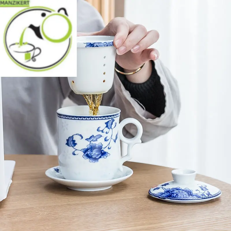 Jingdezhen Retro Ceramics Tea Cup with Filter Household Tea Infuser Office Water Cups Gifts Travel Tea Set Drinkware Supplies
Jingdezhen Retro Ceramics Tea Cup with Filter Household Tea Infuser Office Water Cups Gifts Travel Tea Set Drinkware Supplies