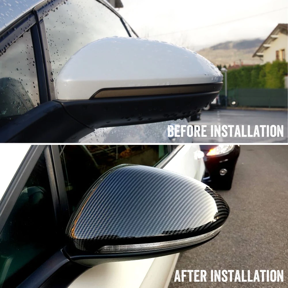 RearView Mirror Covers Caps For VW Golf MK7 7.5 GTI 7 7R Mirror Case Cover Carbon Look Bright Black Matte Chrome Cover
RearView Mirror Covers Caps For VW Golf MK7 7.5 GTI 7 7R Mirror Case Cover Carbon Look Bright Black Matte Chrome Cover