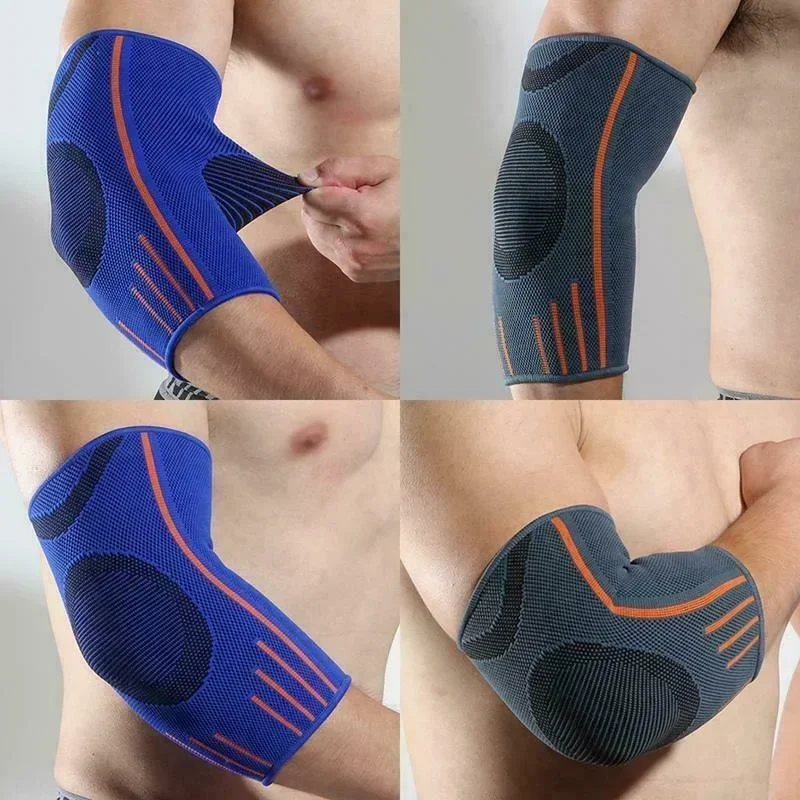 

Outdoor Sports Protective Equipment Fitness Knitted Arm Protector Extended Sweat-wicking and Breathable Elbow Protector