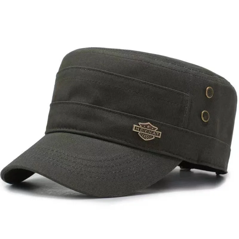 2023 Men Military Cap Summer Autumn Casual Cadet Hat Washed Cotton Flat Top Caps Female Vintage Army Hats Bone Man Cap
2023 Men Military Cap Summer Autumn Casual Cadet Hat Washed Cotton Flat Top Caps Female Vintage Army Hats Bone Man Cap