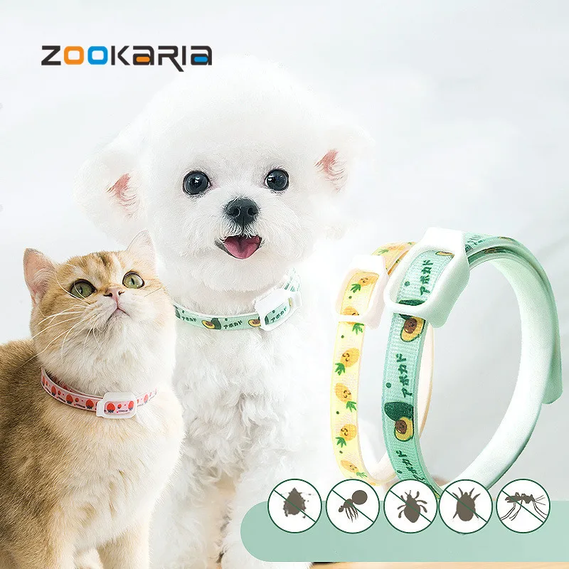 

Anti-mosquito Collar Removes Pet Flea and Tick Collar for Dogs Cats Up To 8 Month Repellent Breakaway Cat Collars Puppy Supplies