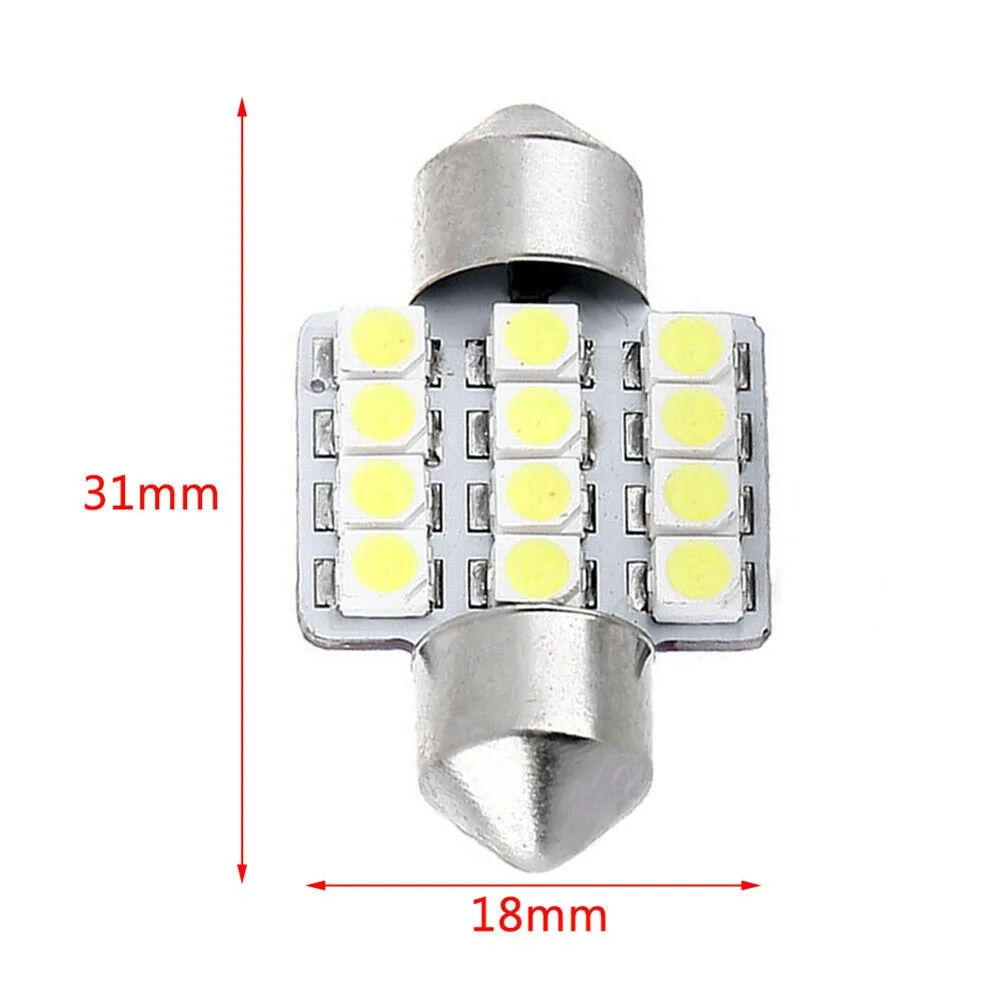 2pcs Car Light Xenon White LED Bulbs License Plate Light 31mm Festoon 12-SMD Dome Super Bright Interior Lamps Car Accessories
2pcs Car Light Xenon White LED Bulbs License Plate Light 31mm Festoon 12-SMD Dome Super Bright Interior Lamps Car Accessories