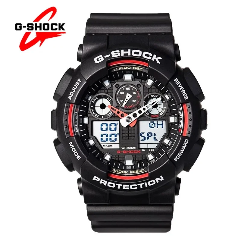 

G-SHOCK GA100 Series Man's Watches Casual Fashion Multifunctional Outdoor Sports Shockproof LED Dual Display Quartz Men's Watch