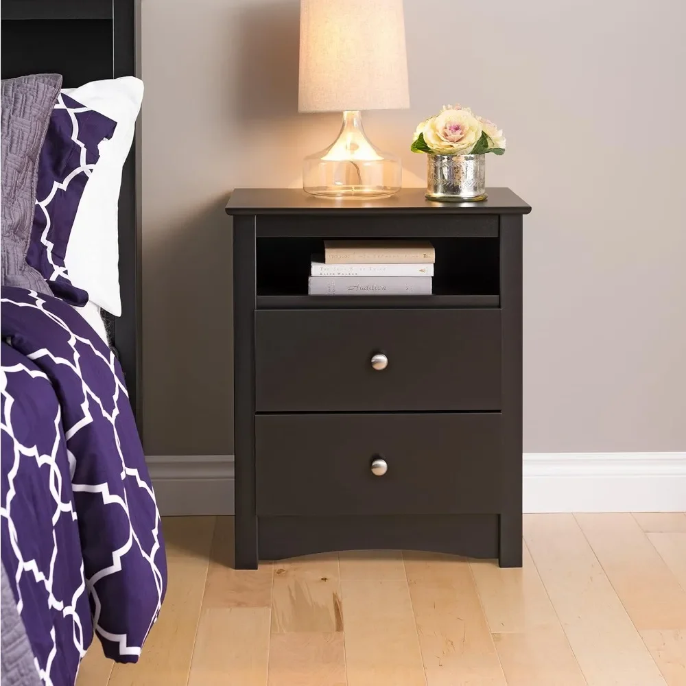 Drawer Nightstand: Elegant Bedroom Furniture, Bedside Table with Open Shelf, 23.25"W X 16"D X 28"H, Black Wooden Nightstand
Drawer Nightstand: Elegant Bedroom Furniture, Bedside Table with Open Shelf, 23.25"W X 16"D X 28"H, Black Wooden Nightstand