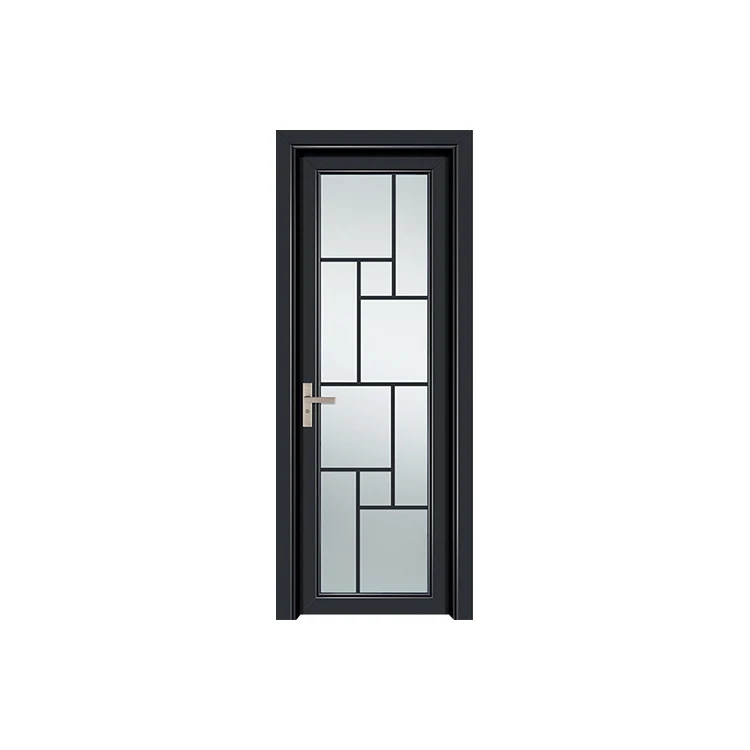 Modern solid core indoor bathroom room swing door glass door anti-theft aluminum frame with handle lock casement door
Modern solid core indoor bathroom room swing door glass door anti-theft aluminum frame with handle lock casement door