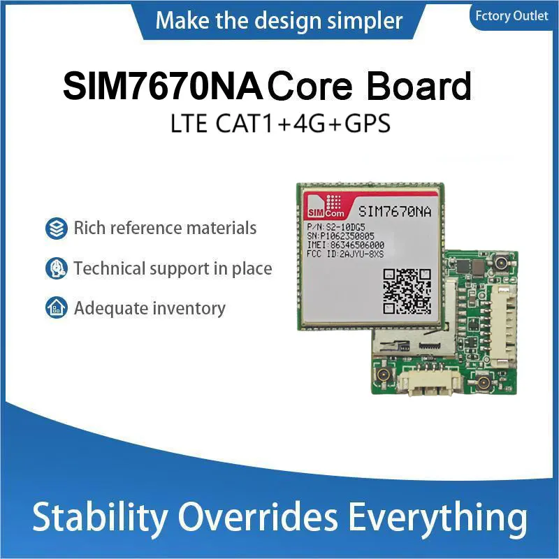 SIMcom SIM7670NA SIM7670NA-MNGV SIM7670NA-LNGV CAT1 Core Board, чип Qualcomm, поддержка данных + GNSS (опционально) без голосового управления.
SIMcom SIM7670NA SIM7670NA-MNGV SIM7670NA-LNGV CAT1 Core Board, чип Qualcomm, поддержка данных + GNSS (опционально) без голосового управления.
