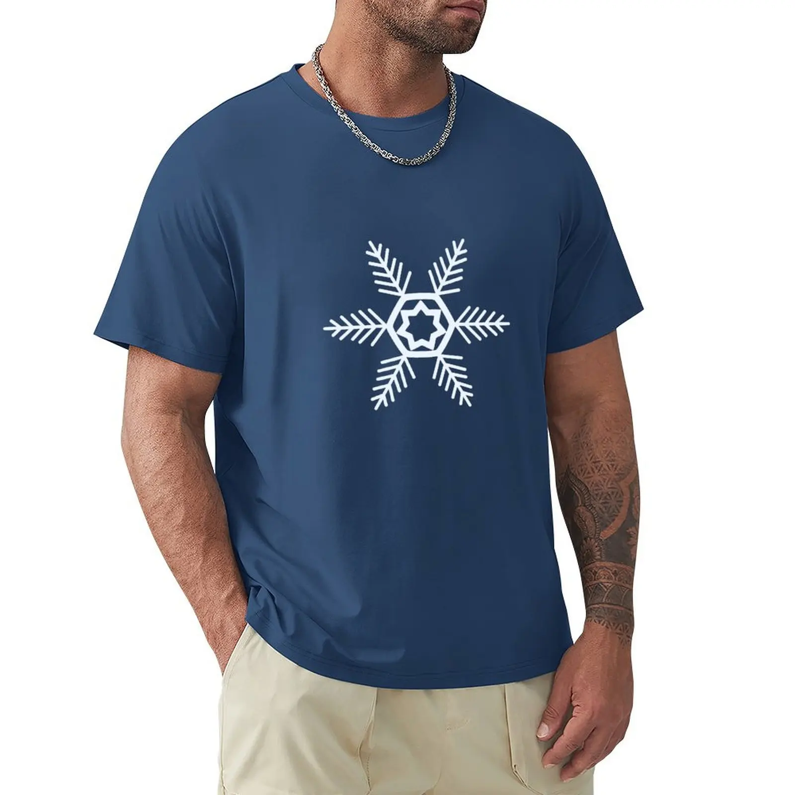 

Pastel Winter Snowflake, Winter Snow Lover T-shirt Short sleeve tee vintage clothes vintage t shirts for men