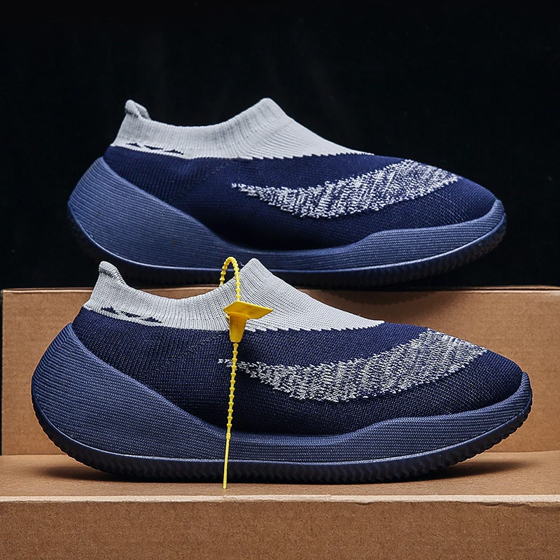 

New Canvas Fashion Socks Shoes Tenis Casual Sneaker Flying Weaving Loafers Slip-On Sneakers Male Luxury Brand Walking Shoe 350 V