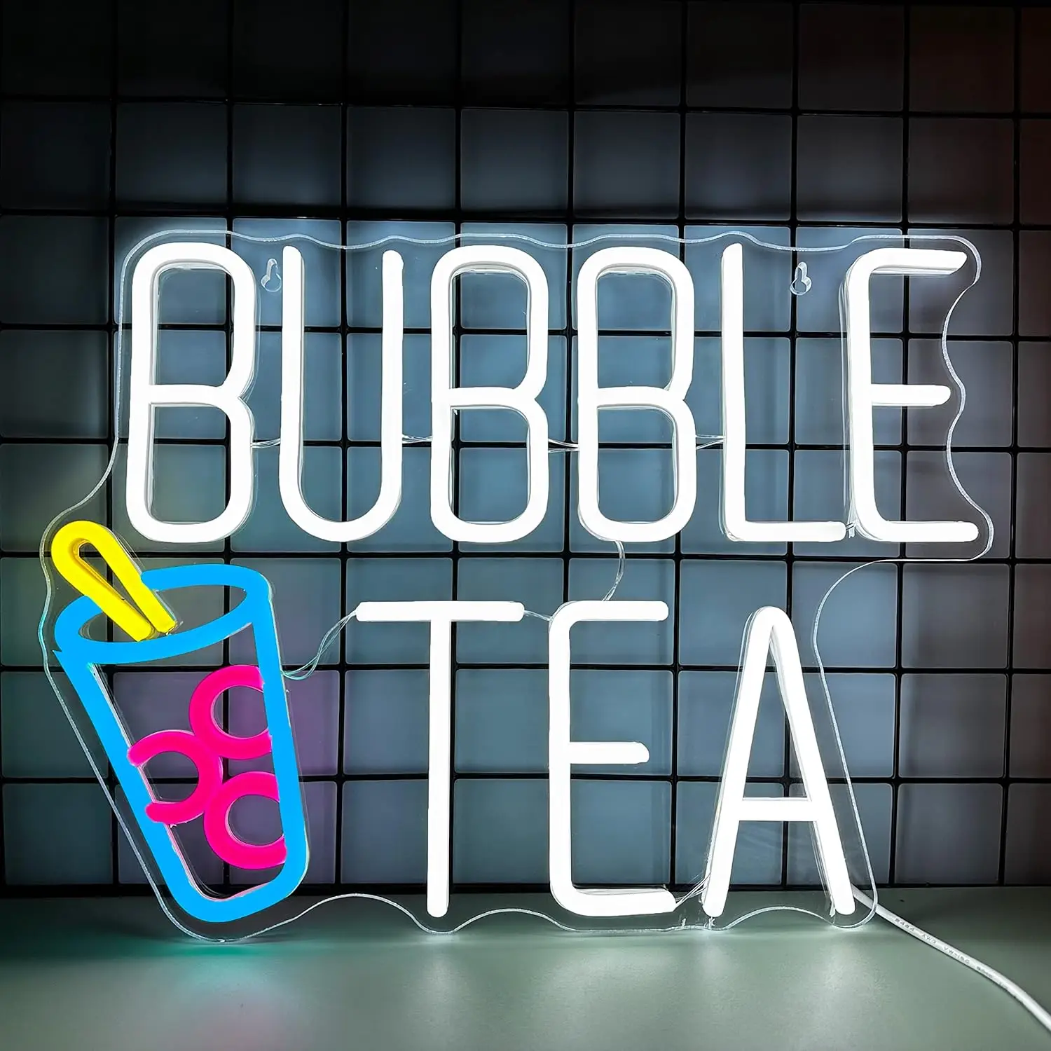Bubble Tea Neon Sign for Wall Decor, Adjustable Brightness Milk Tea LED Light Up Sign for Shop Office Bedroom Gift for Kids
Bubble Tea Neon Sign for Wall Decor, Adjustable Brightness Milk Tea LED Light Up Sign for Shop Office Bedroom Gift for Kids