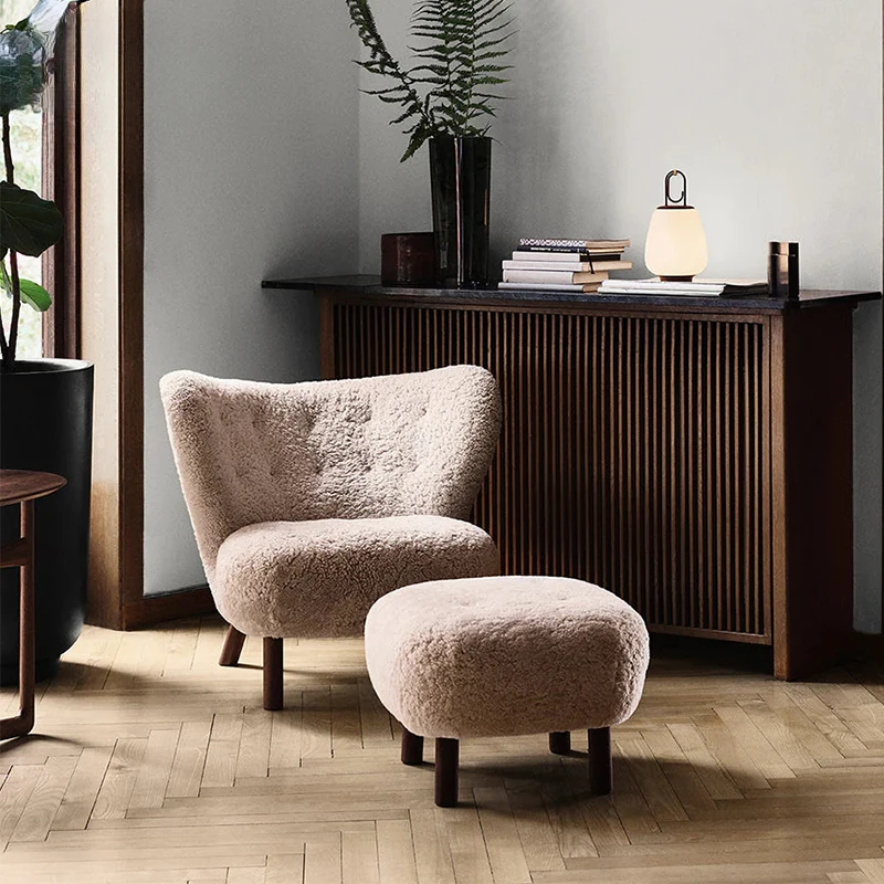 Surprise Silent Wind Simple Solid Wood Lamb Plush Chair Single person Middle Ancient Style Sofa Chair
Surprise Silent Wind Simple Solid Wood Lamb Plush Chair Single person Middle Ancient Style Sofa Chair