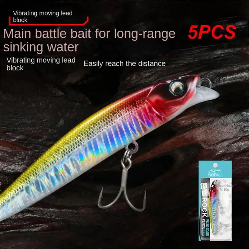5PCS Sinking Pencil Fishing Lure 10g 14g 18g Long Casting Vibration Minnow Wobblers Tackle Artificial Bait for Pike Bass Trout
5PCS Sinking Pencil Fishing Lure 10g 14g 18g Long Casting Vibration Minnow Wobblers Tackle Artificial Bait for Pike Bass Trout