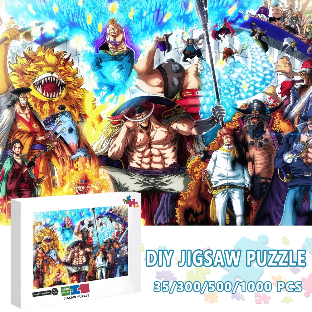 One Piece Jigsaw Puzzle 300/500/1000 Pcs Puzzles Luffy Zoro Anime Picture Adult Decompression Children's Educational Toys
One Piece Jigsaw Puzzle 300/500/1000 Pcs Puzzles Luffy Zoro Anime Picture Adult Decompression Children's Educational Toys