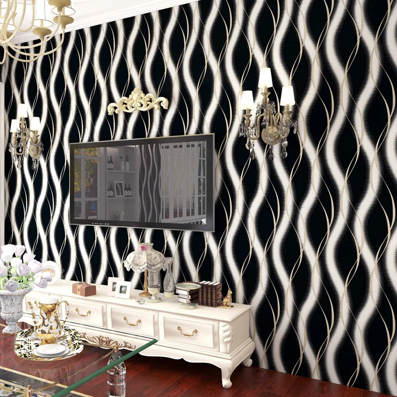Modern Minimalist Striped Wavy Pattern 3D Wallpaper Living Room Bedroom TV Sofa Backdrop Wallpaper Home Decor Papier Peint
Modern Minimalist Striped Wavy Pattern 3D Wallpaper Living Room Bedroom TV Sofa Backdrop Wallpaper Home Decor Papier Peint