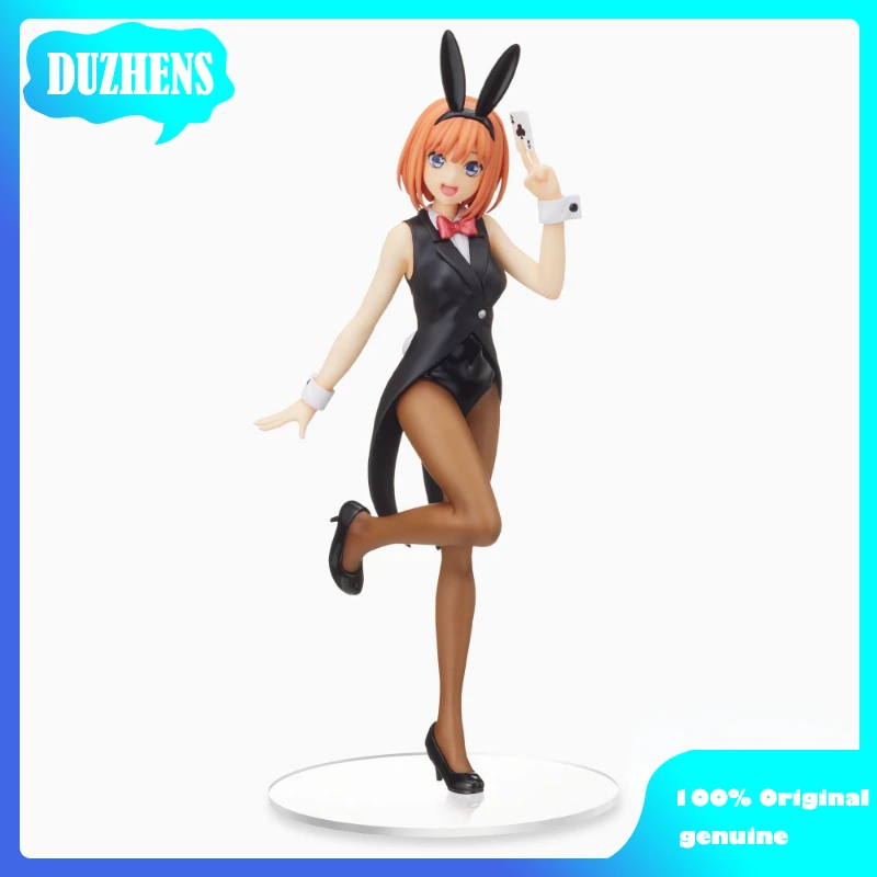 

100% оригинал: Оригинал: Nakano Yotsuba Bunny Girl 23 см ПВХ экшн-модель детской игрушки, фигурка, коллекционная кукла, подарок