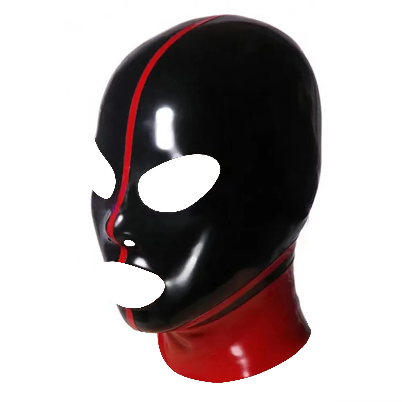 Adult Unisex Latex Head Cover Hood Face Mask Open Eyes Nostril Mouth Back Zipper Face Cover for Halloween Party Role Play
Adult Unisex Latex Head Cover Hood Face Mask Open Eyes Nostril Mouth Back Zipper Face Cover for Halloween Party Role Play
