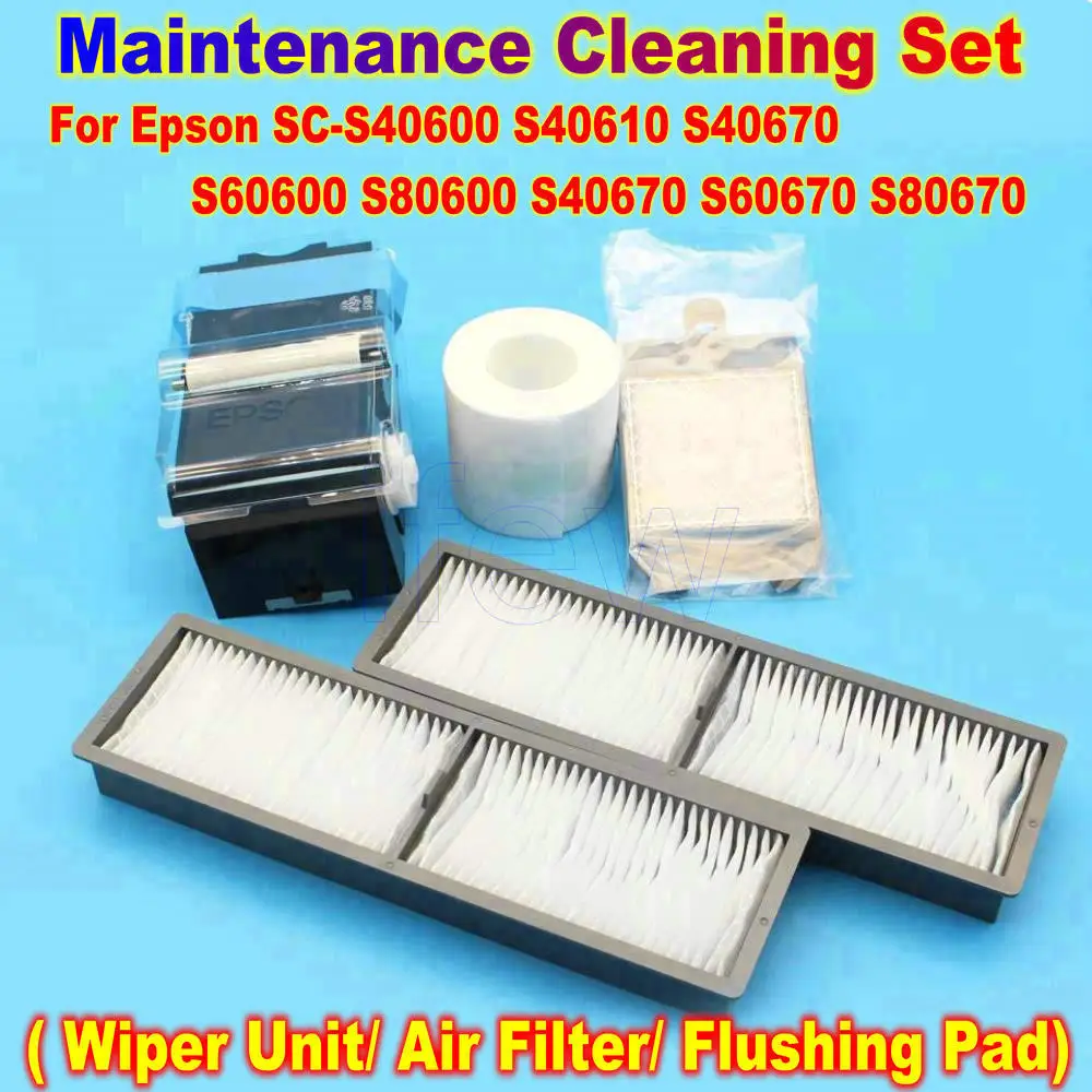 C13S210045 Printer Maintenance Cleaning Kit Set For Epson S40600 S60600 S80600 S40670 S60670 S80670 Wiper Air Filter Flush Pad
C13S210045 Printer Maintenance Cleaning Kit Set For Epson S40600 S60600 S80600 S40670 S60670 S80670 Wiper Air Filter Flush Pad