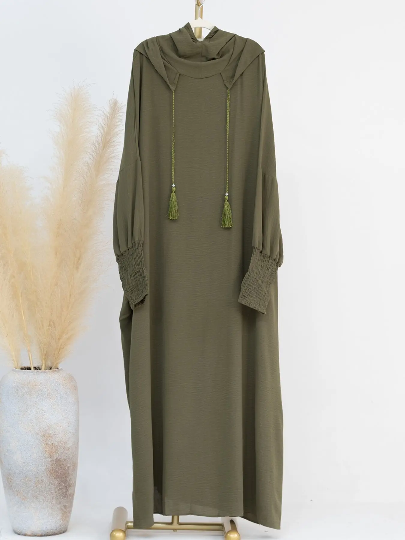 2025 Women Abaya Caftan Muslim Ramadan Prayer Clothing With Hooded Solid Casual Batwing Sleeve Arab Robe Eid Islamic Long Dress 36 S5a7d239c17354f5f80c1ac778c42d6efA