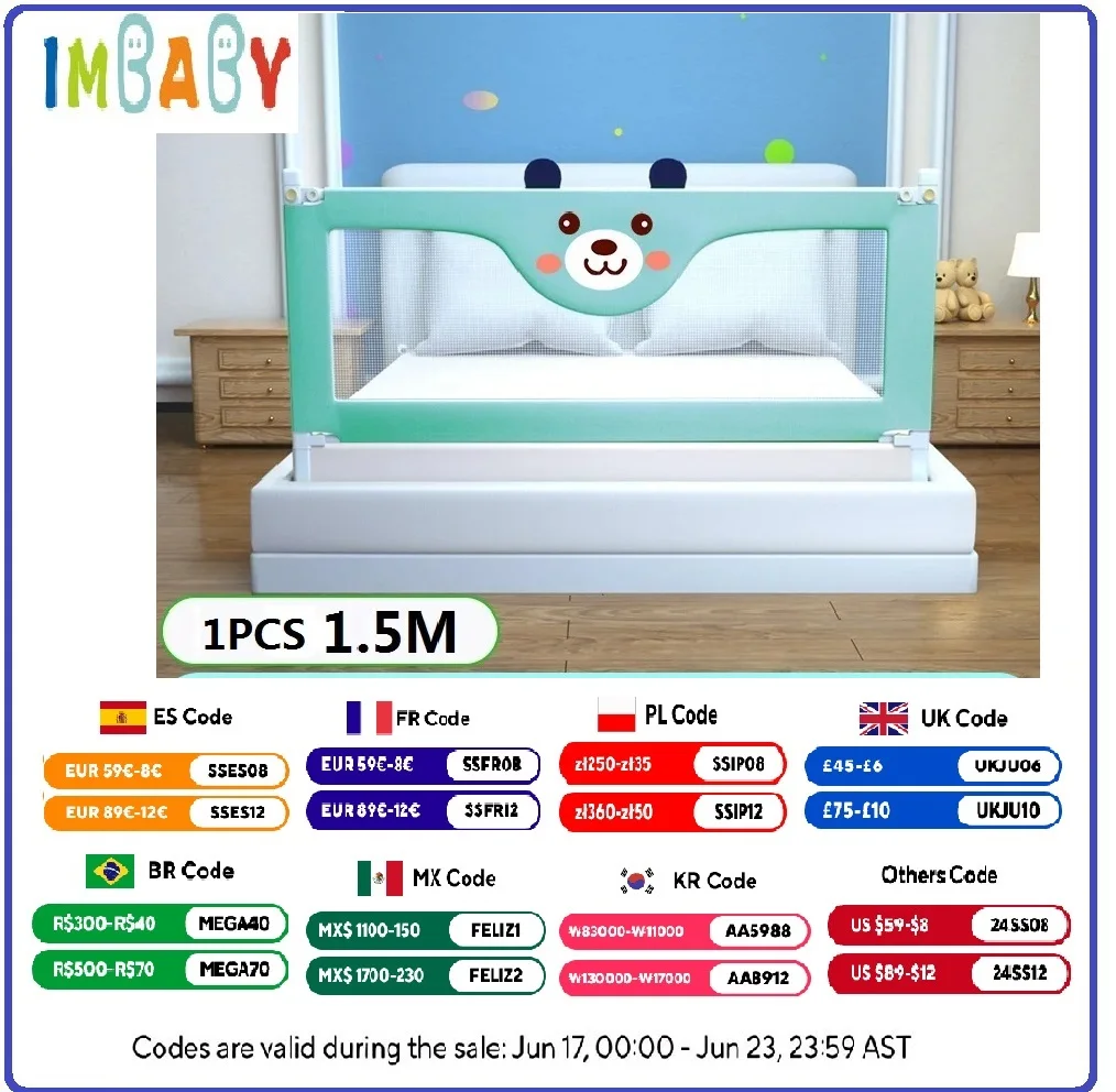 Newborn Baby Anti-Fall Bed Barrier Children Bedroom Sleeping Protector Fence Kids Sleep Alone Security Bed Rail Side Protective
Newborn Baby Anti-Fall Bed Barrier Children Bedroom Sleeping Protector Fence Kids Sleep Alone Security Bed Rail Side Protective