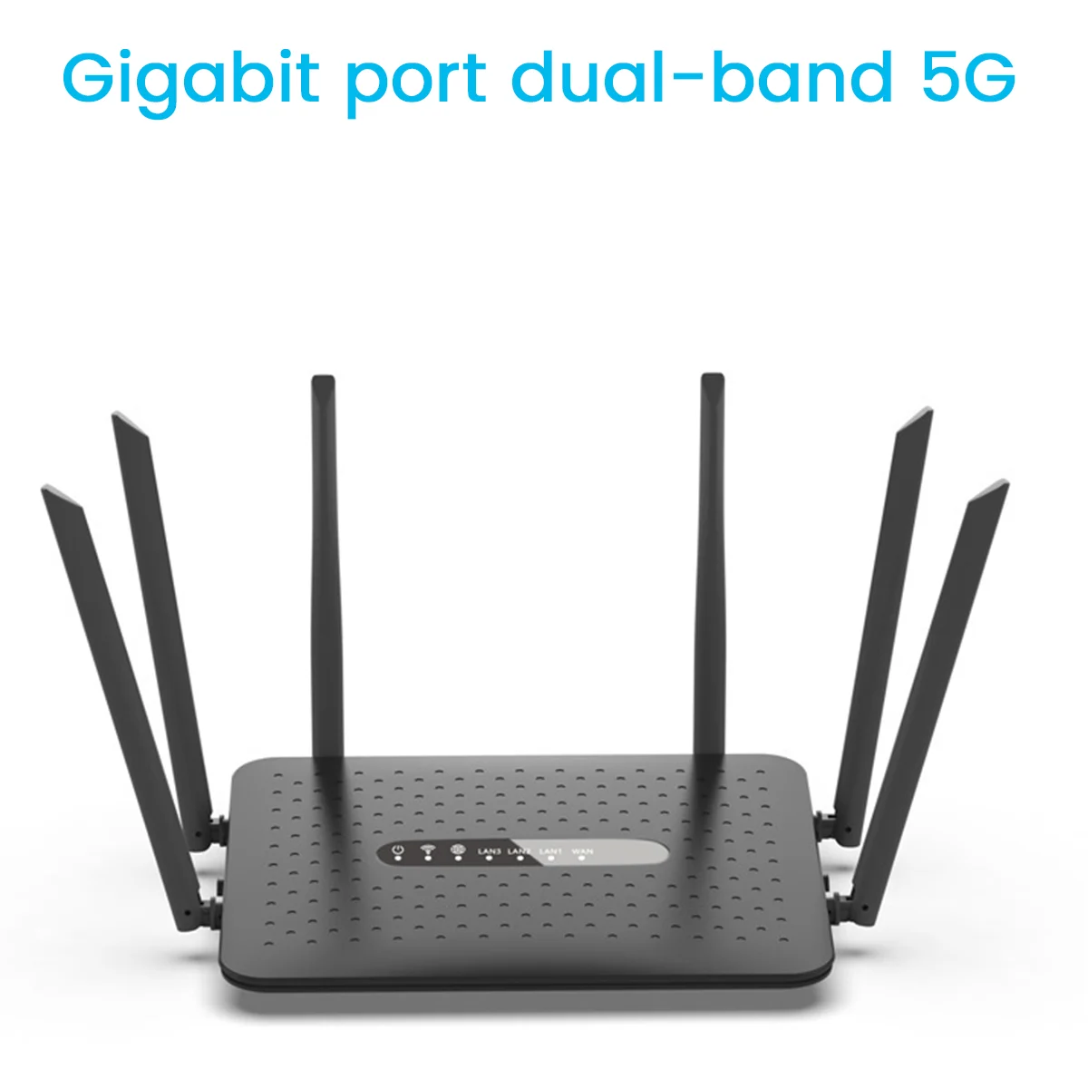 WIFI Router Gigabit Wireless Router 2.4G/5G Dual Band WiFi Router with 6 Antennas WiFi Repeater Signal Amplifier-White
WIFI Router Gigabit Wireless Router 2.4G/5G Dual Band WiFi Router with 6 Antennas WiFi Repeater Signal Amplifier-White